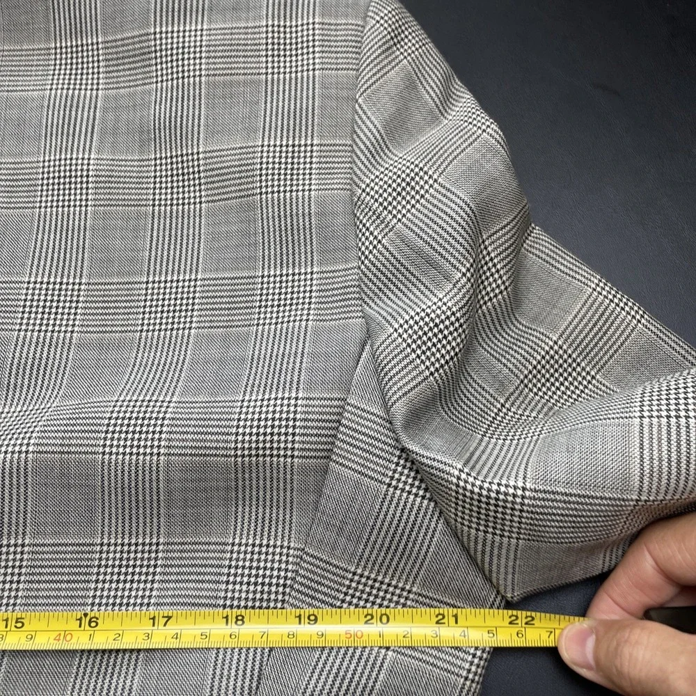 Hugo Boss Lanificio Tesse Biella 40S Wool Glen Plaid Houndstooth Pasini 2 Blazer